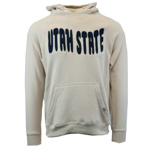 Utah State Patch Letters Unisex Sweatshirt tan